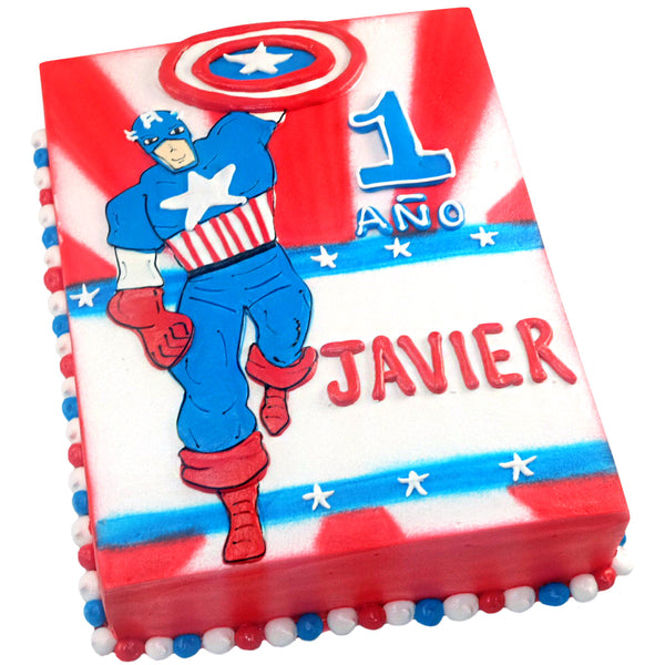 Pastel Capitán América Escudo – Mr. Pay Pastelería