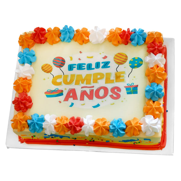 Pastel Cumpleaños Globos (DRO-029) – Mr. Pay Pastelería