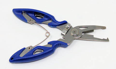 Fitzgerald Split Ring Pliers 6” With Built-In Line Cutter, Stainless  Steel,Titanium Coated, Saltwater Resistant Fishing Gear, Hook Remover,  Sheath and