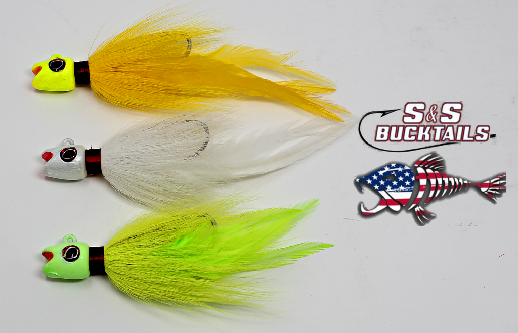 S&S John Skinner Fluke Swing Hook Bucktails