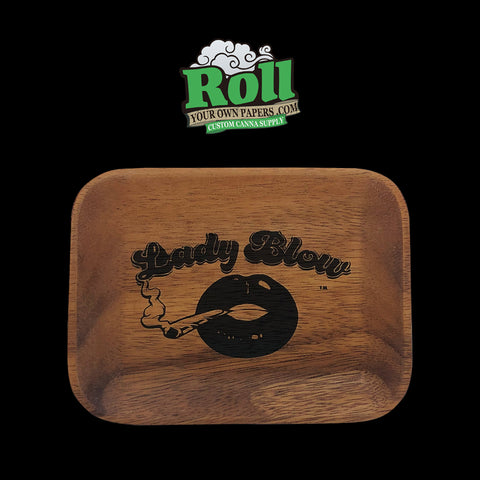 Hand Engraved Wooden Rolling Tray Personalised Grinder Raw Papers