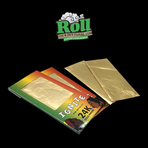 Custom gold rolling papers