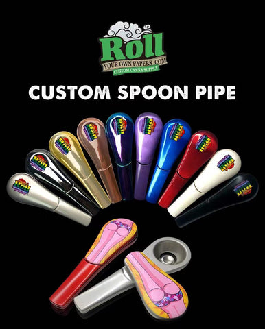 Custom cannabis spoon pipe