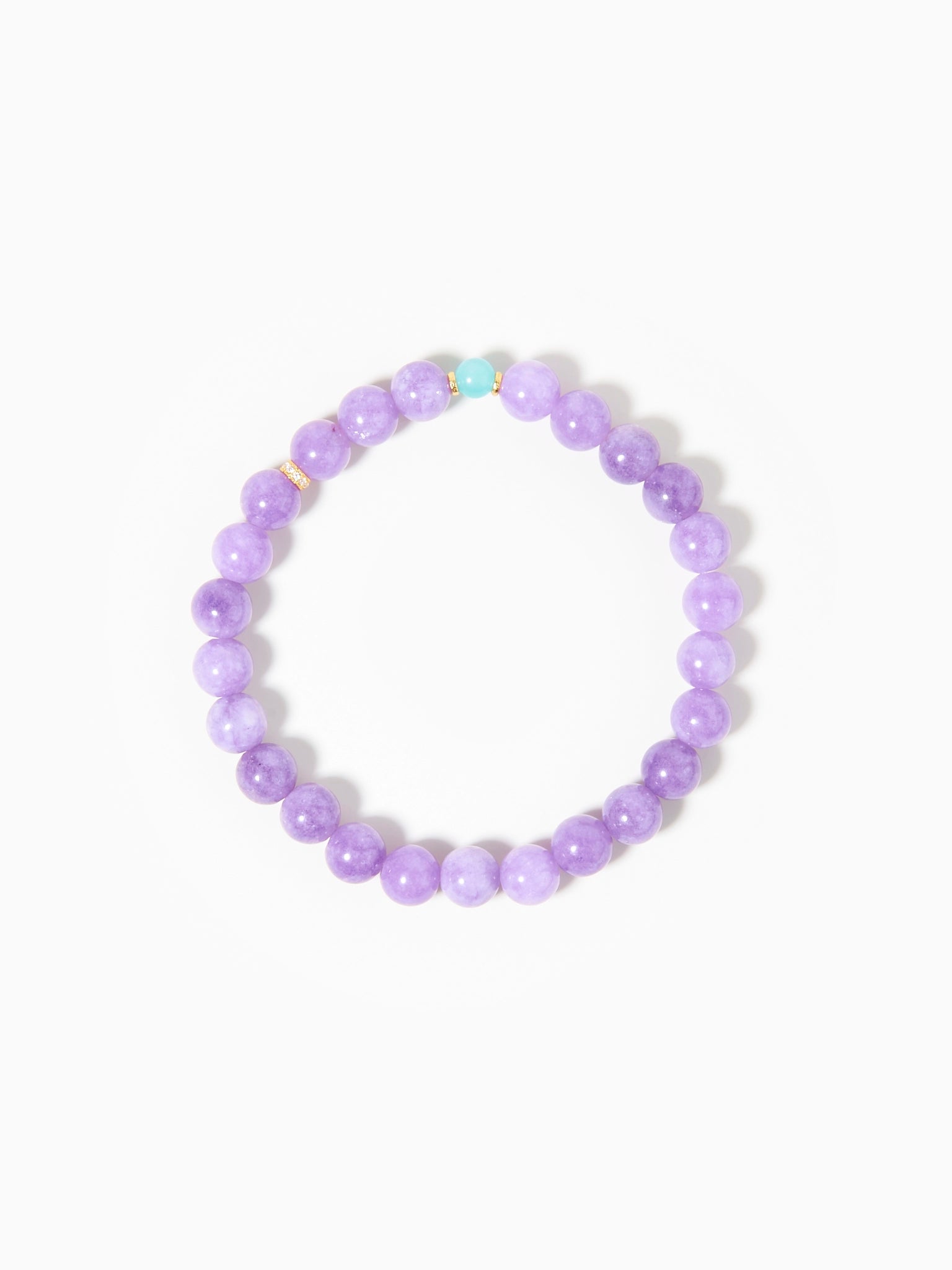 purple lavender stone bracelet