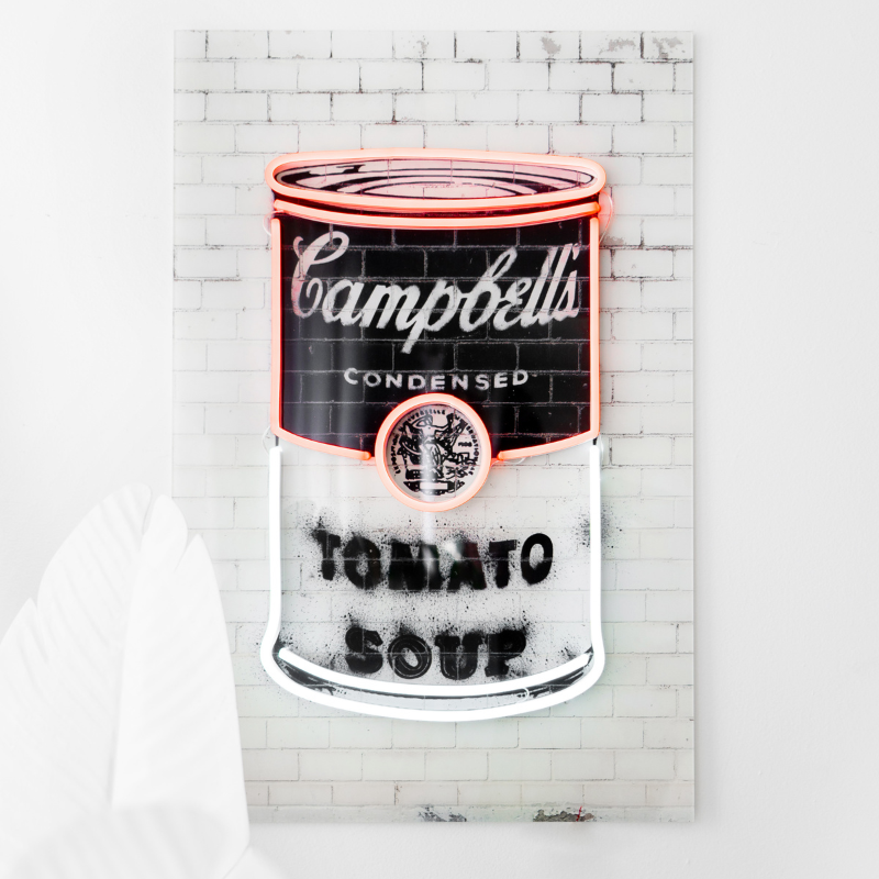 Andy Warhol's Campbell's Soup pop art by Octavian Mielu