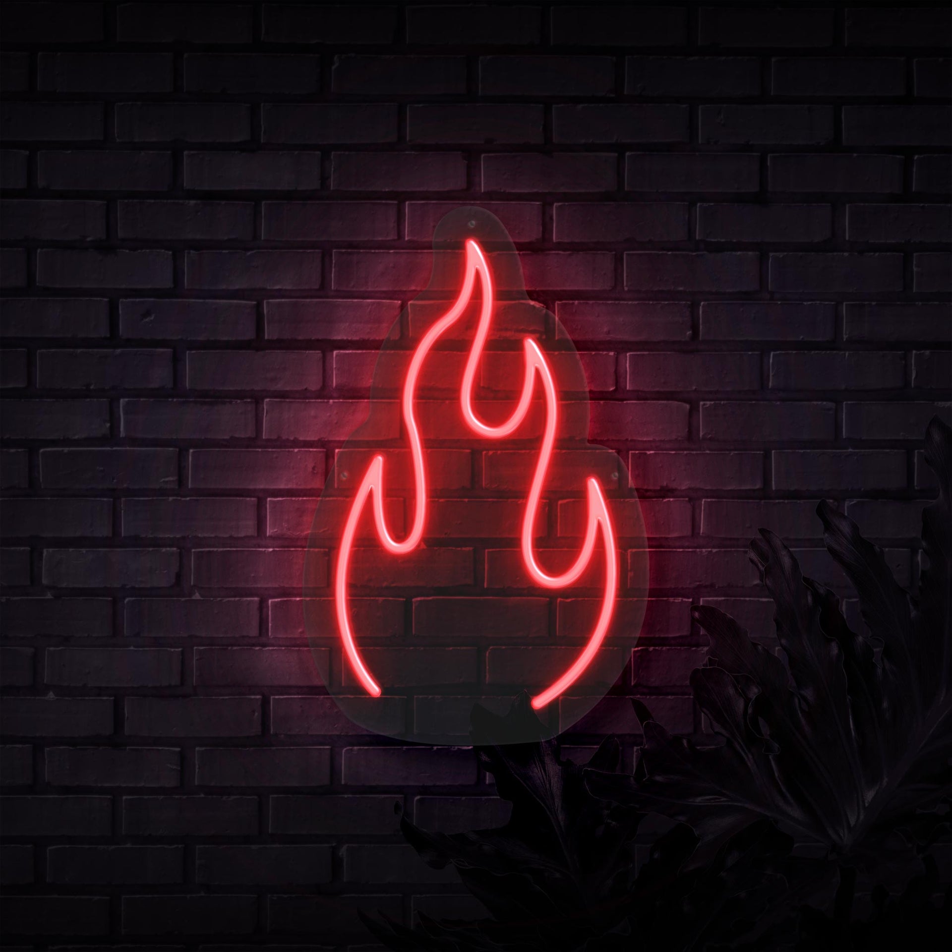 fire neon light