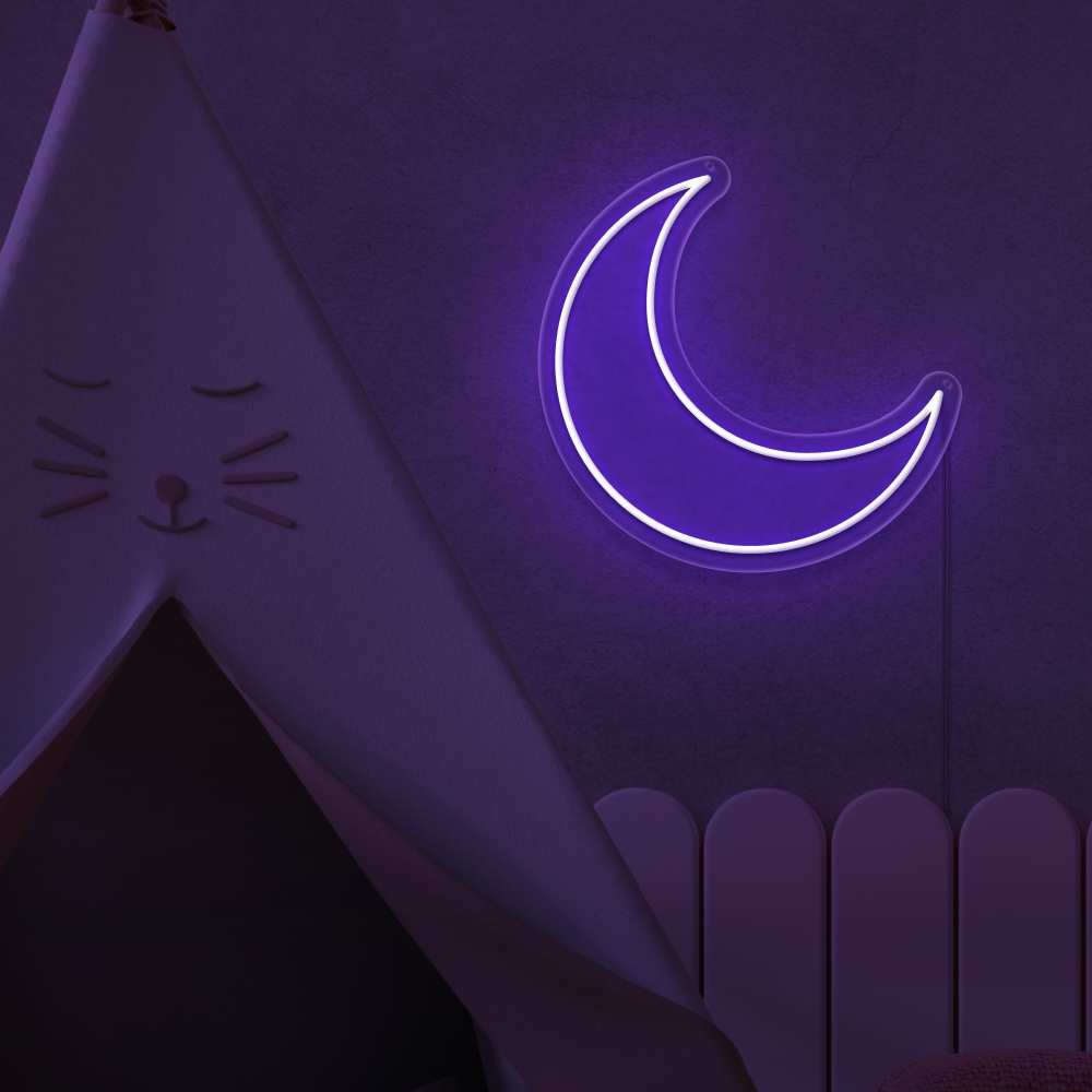 Moon Neon Sign | Sketch & Etch US