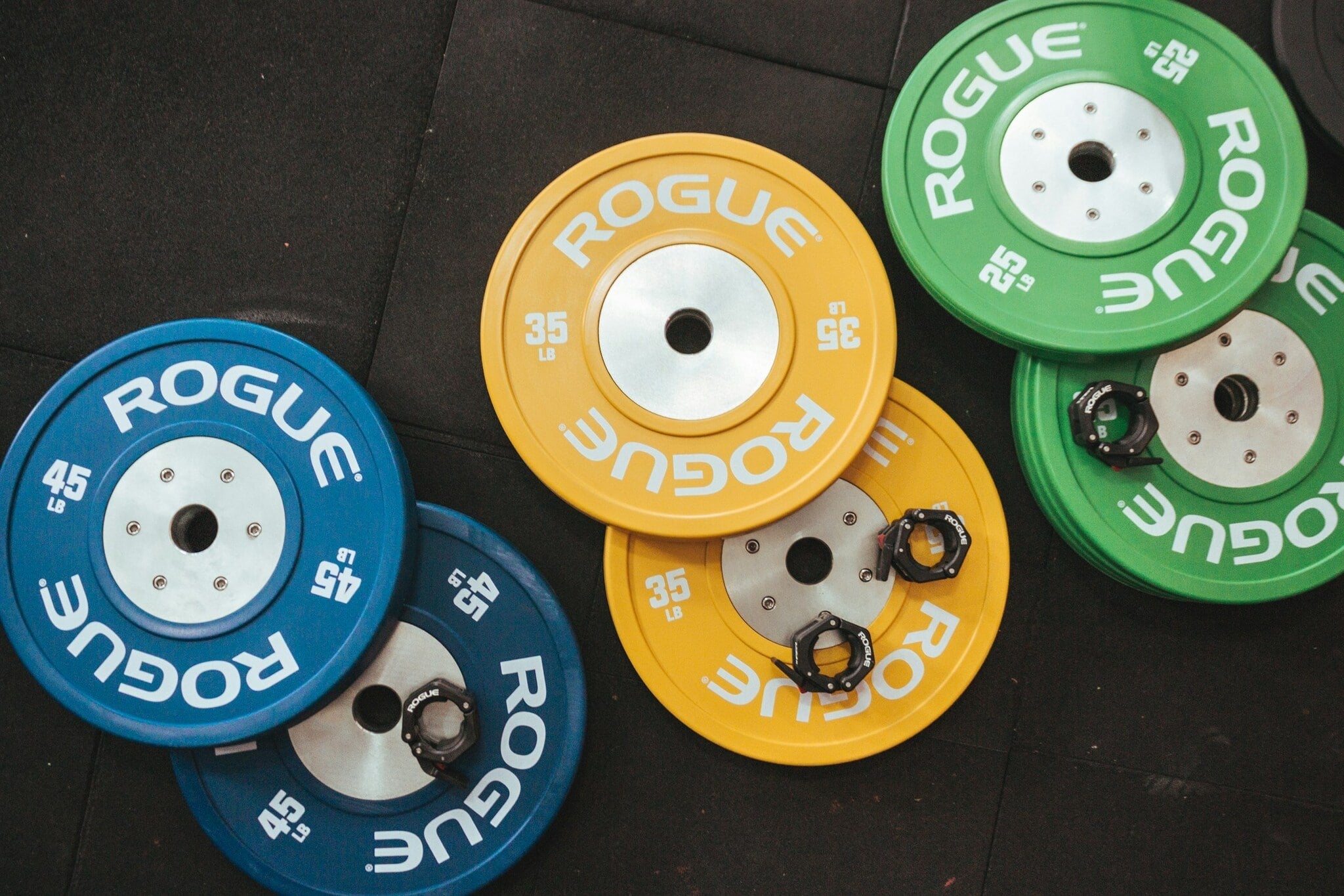 Set of barbell weights