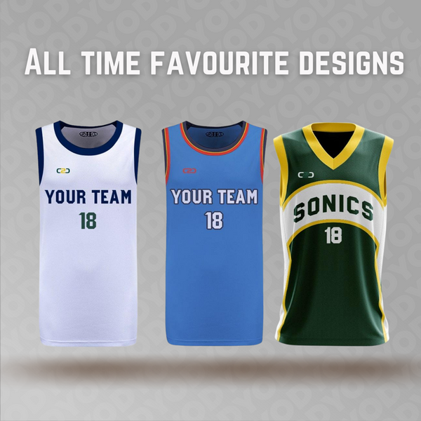 C2C Customisable Basketball Uniform Designs