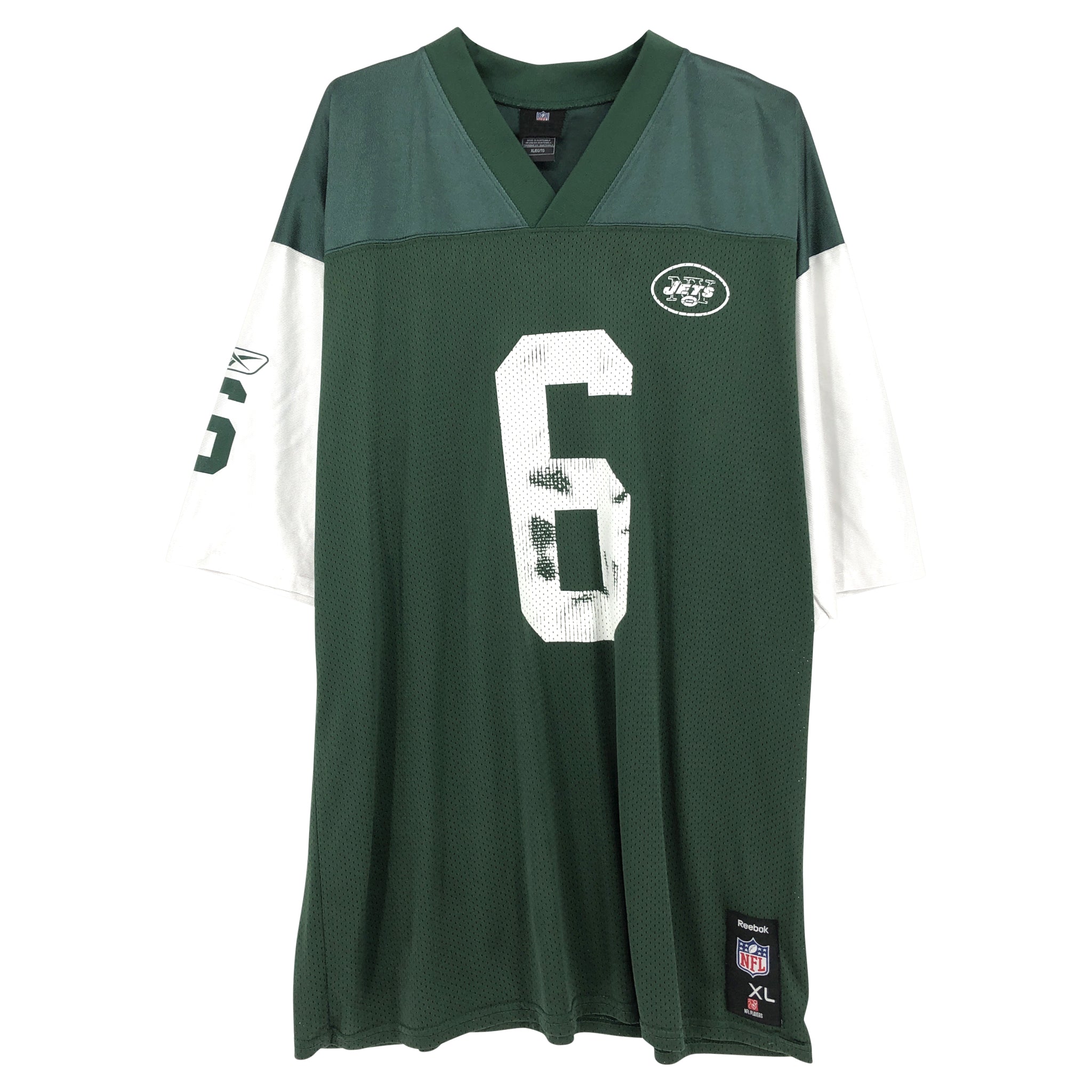 MARK SANCHEZ NEW YORK JETS VINTAGE 2000'S AUTHENTIC REEBOK JERSEY ADULT 50