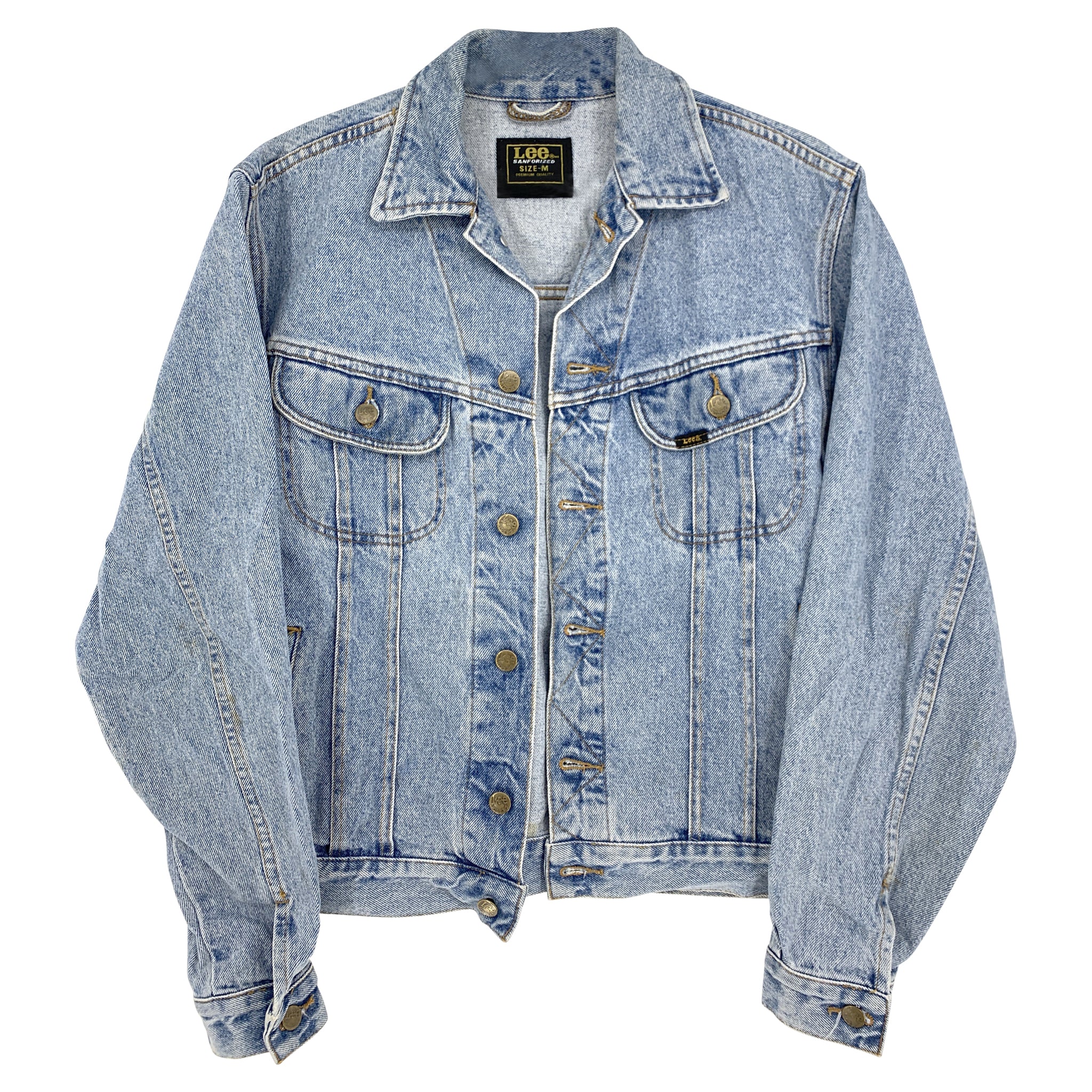 BLÅ DENIM JACKA | hellovintage.dk