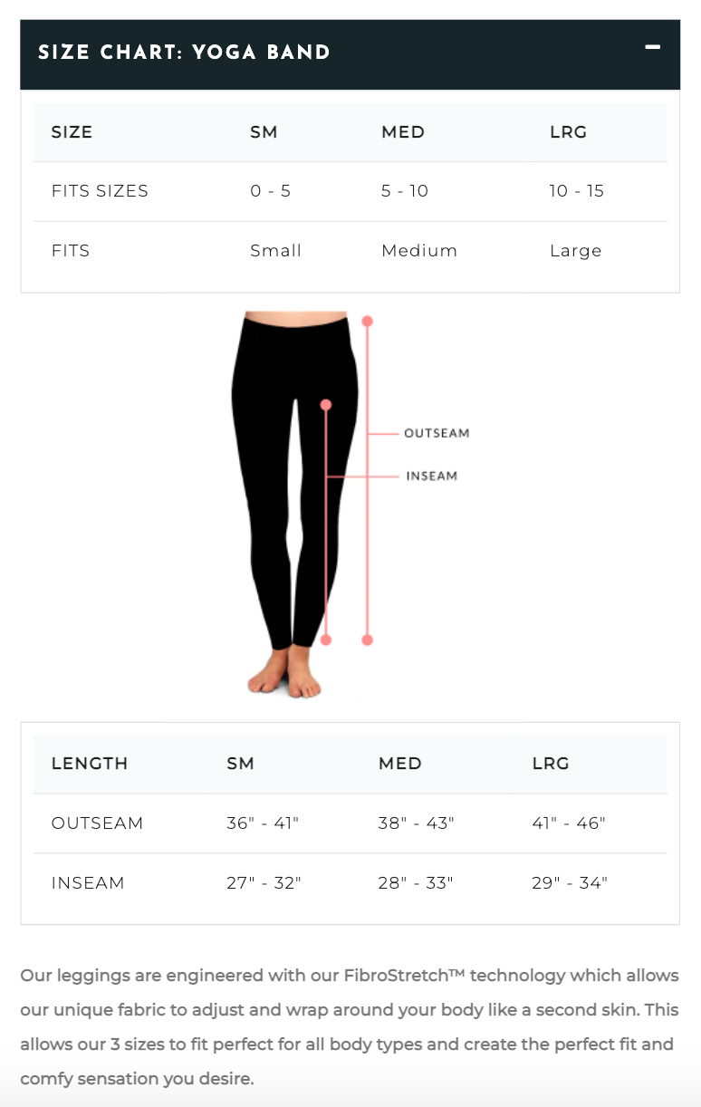 Womens Leggings Size Guide | International Society of Precision Agriculture