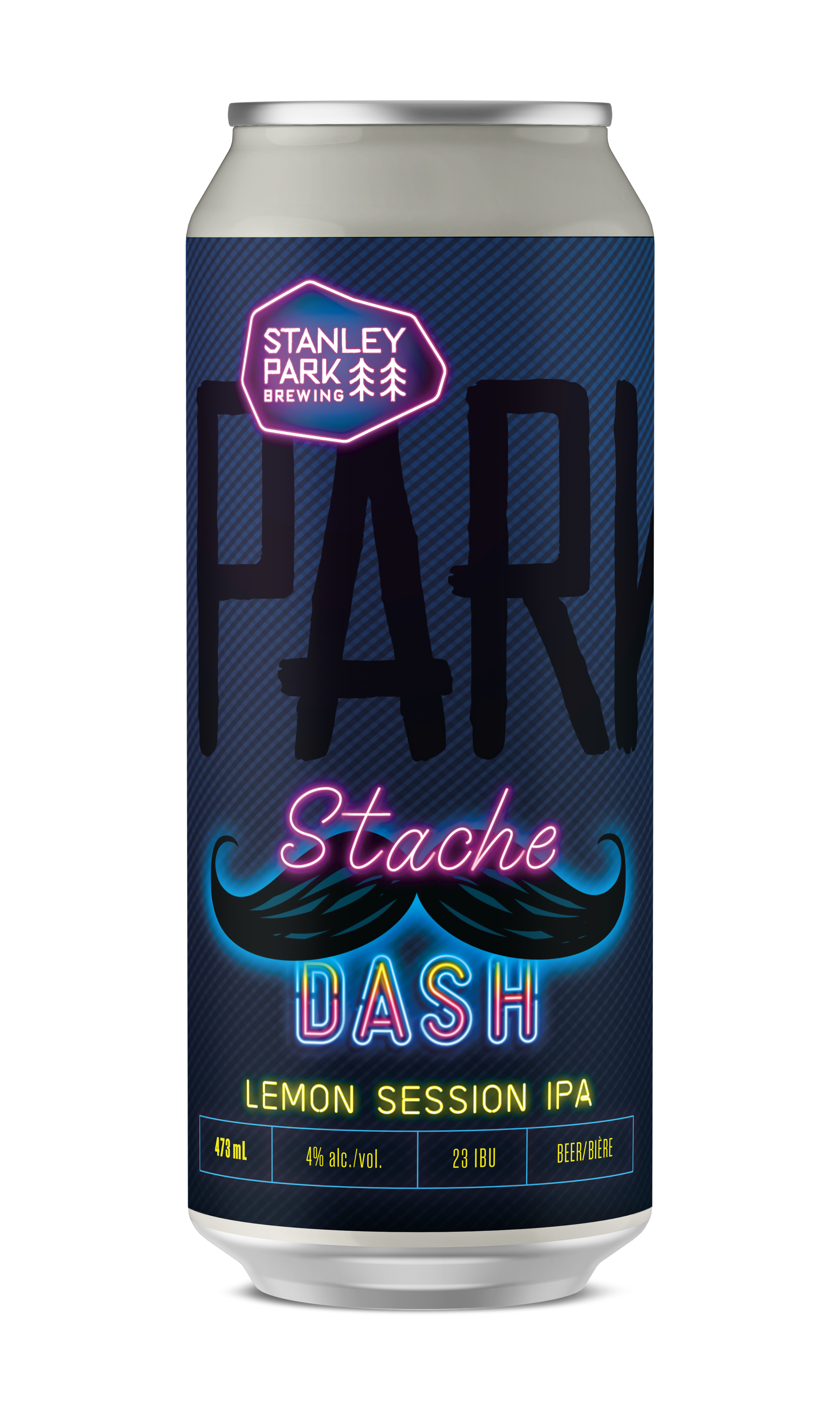 Stache Dash Lemon Session IPA 4% ABV  - PARKBEER 473ml Tall Can
