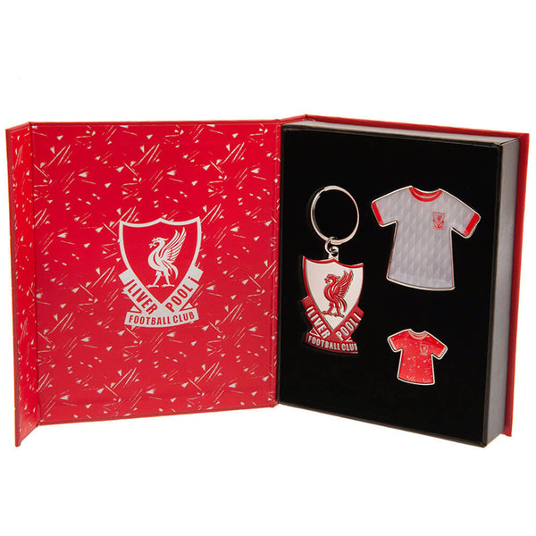 Liverpool FC Gavesæt m. Badge - Nøglering - Magnet