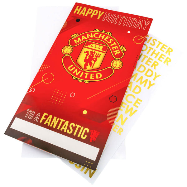 Billede af Manchester United Personligt fødselsdagskort