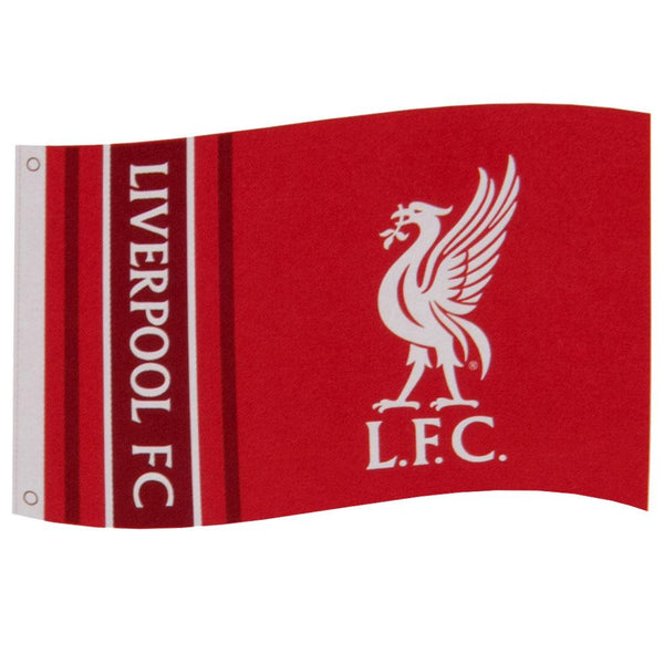 Se Liverpool FC Flag - Rød/hvid hos Fodboldgaver.dk