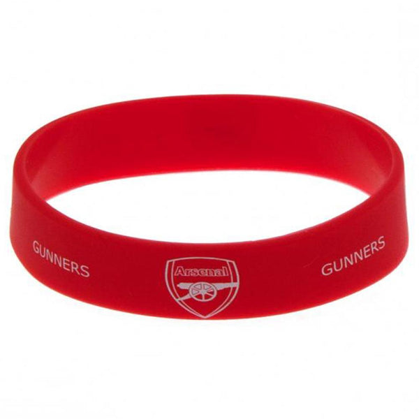 Se Arsenal FC Silicone armbånd hos Fodboldgaver.dk