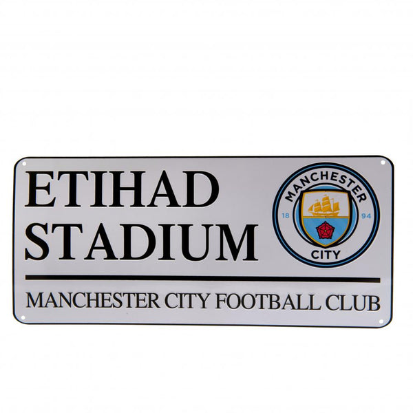 Billede af Manchester City FC Etihad stadium metal skilt