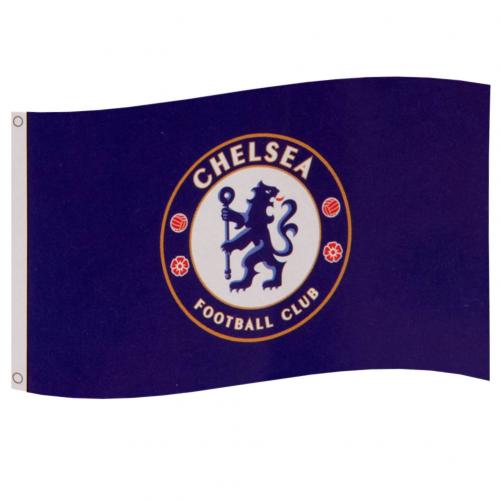 Se Chelsea FC Flag - 152cm x 91cm hos Fodboldgaver.dk