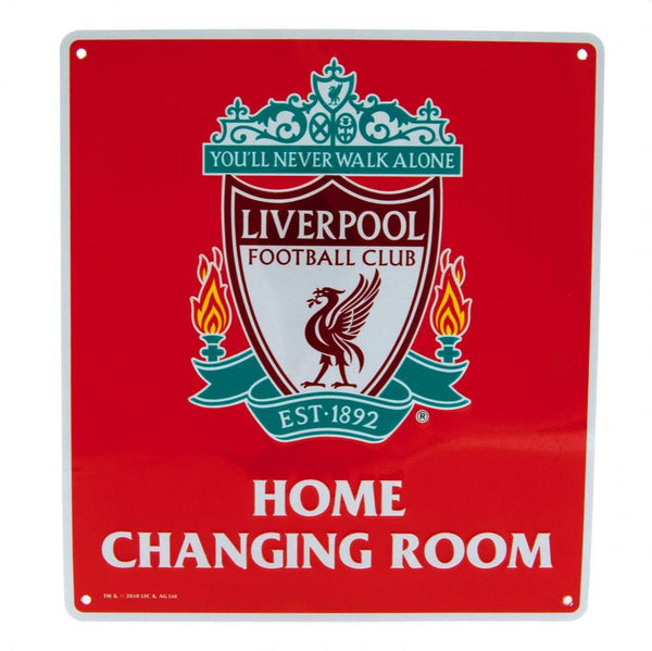 Billede af Liverpool FC Home Changing Room metalskilt