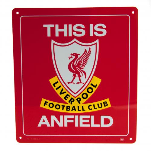 Billede af Liverpool FC This is Anfield skilt - Rød
