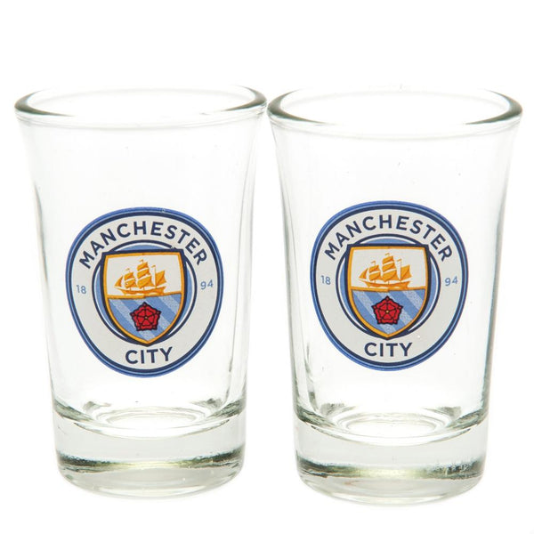 Se Manchester City FC Shotsglas - 2 stk hos Fodboldgaver.dk