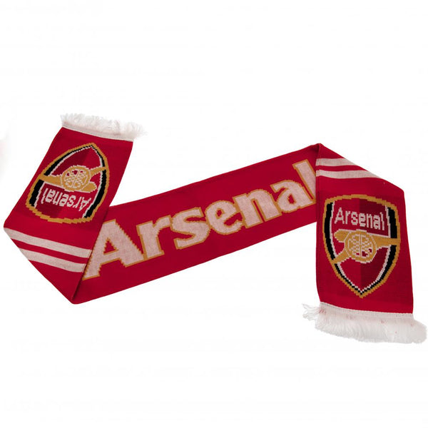 Se Arsenal FC Halstrøklæde - 132 cm. x 19 cm. hos Fodboldgaver.dk