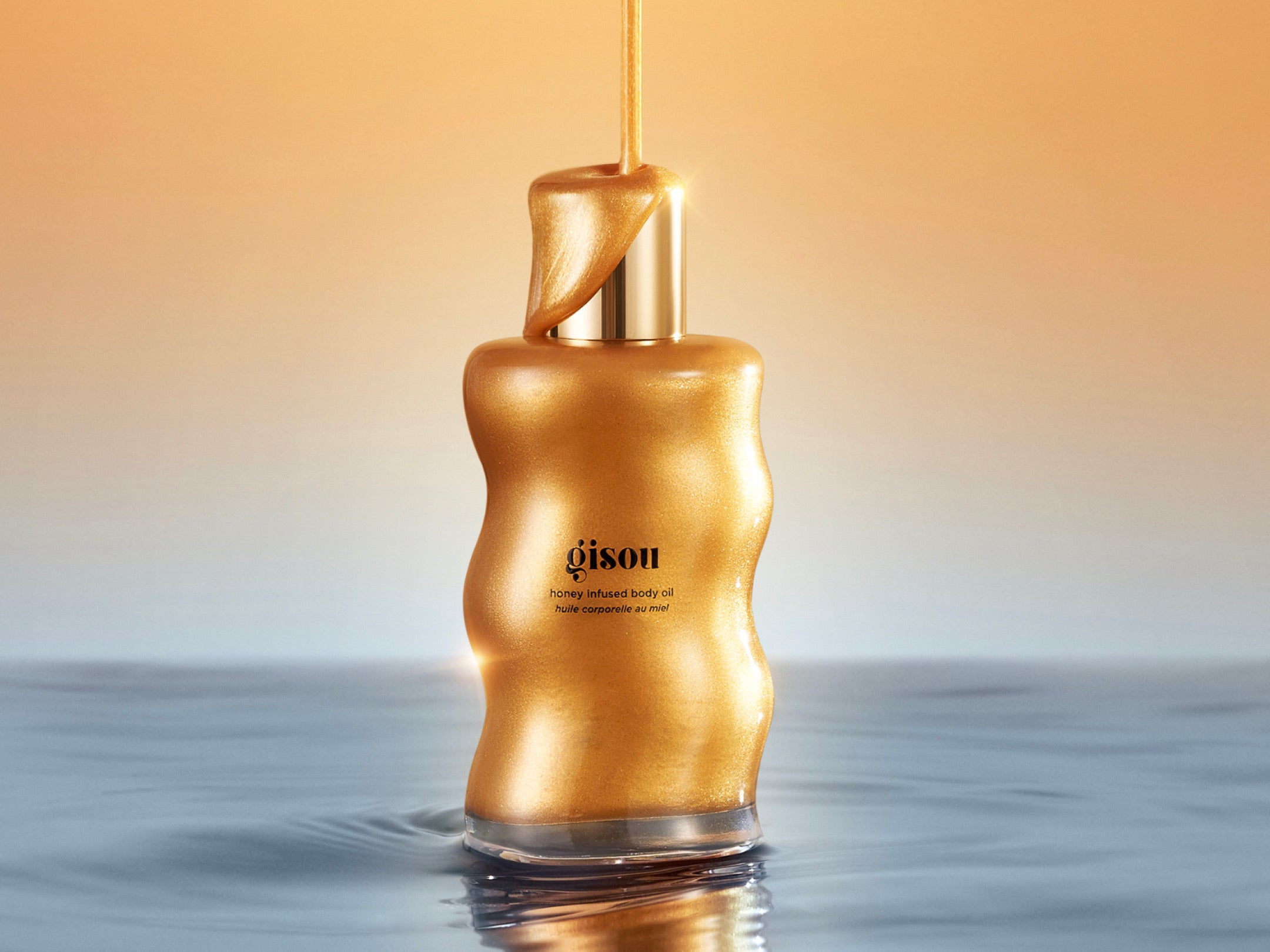 NEW Honey Infused Body Oil Golden Shimmer Glow – Gisou