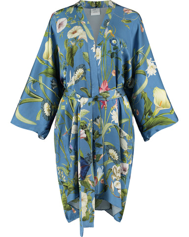 Silk Kimono 'Leah Blue'