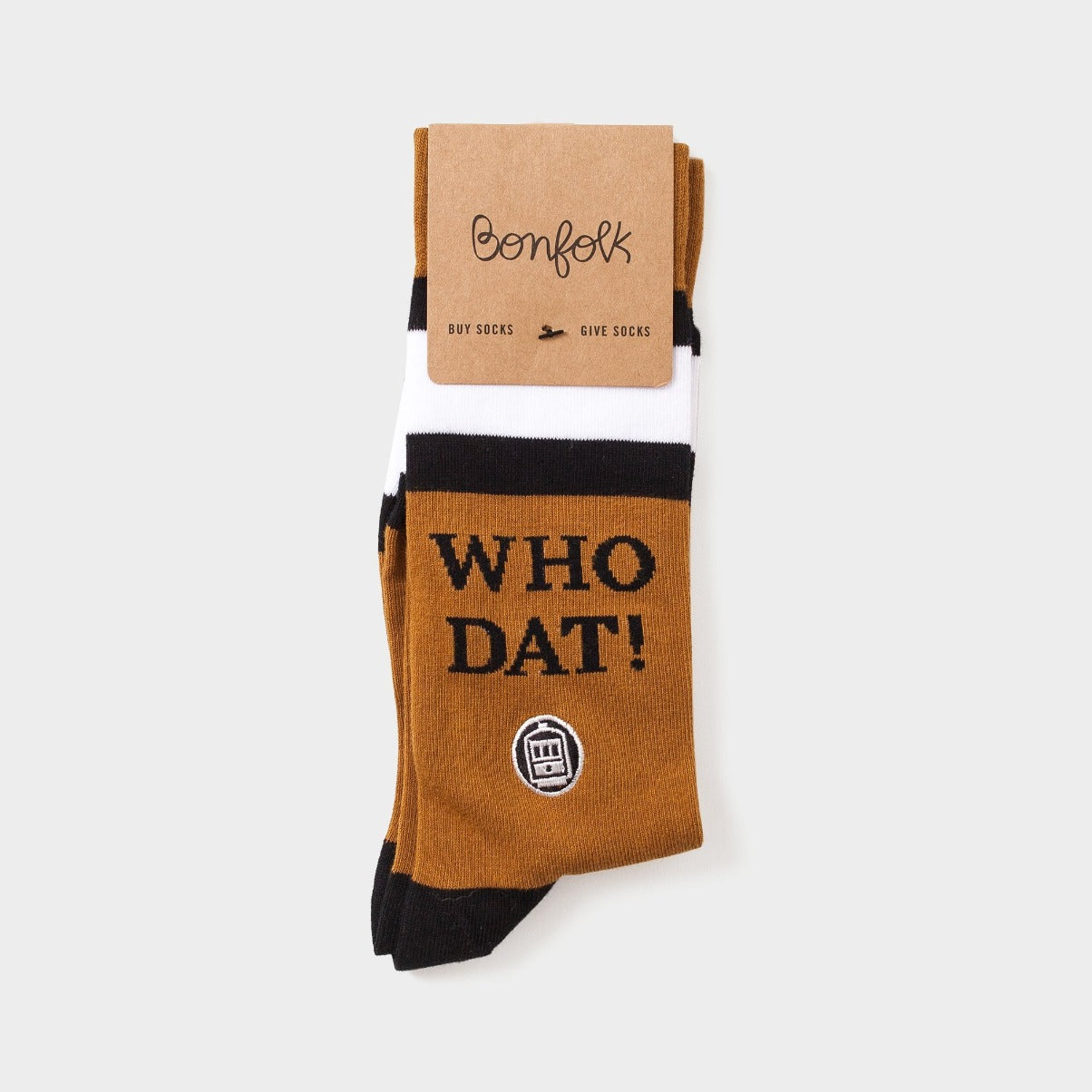 Bonfolk Collective Socks   Who Dat!