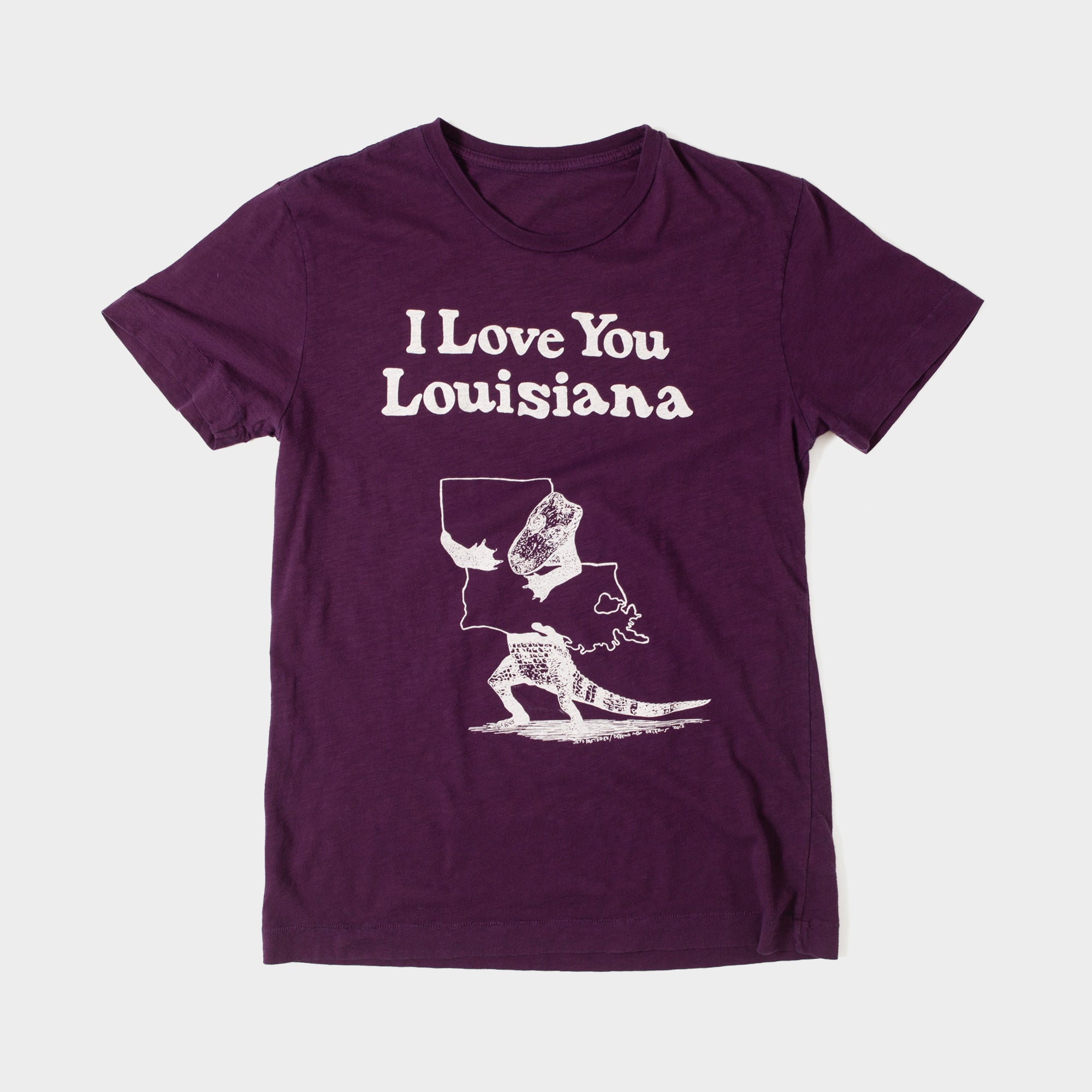 I Love You Louisiana Purple   Vintage