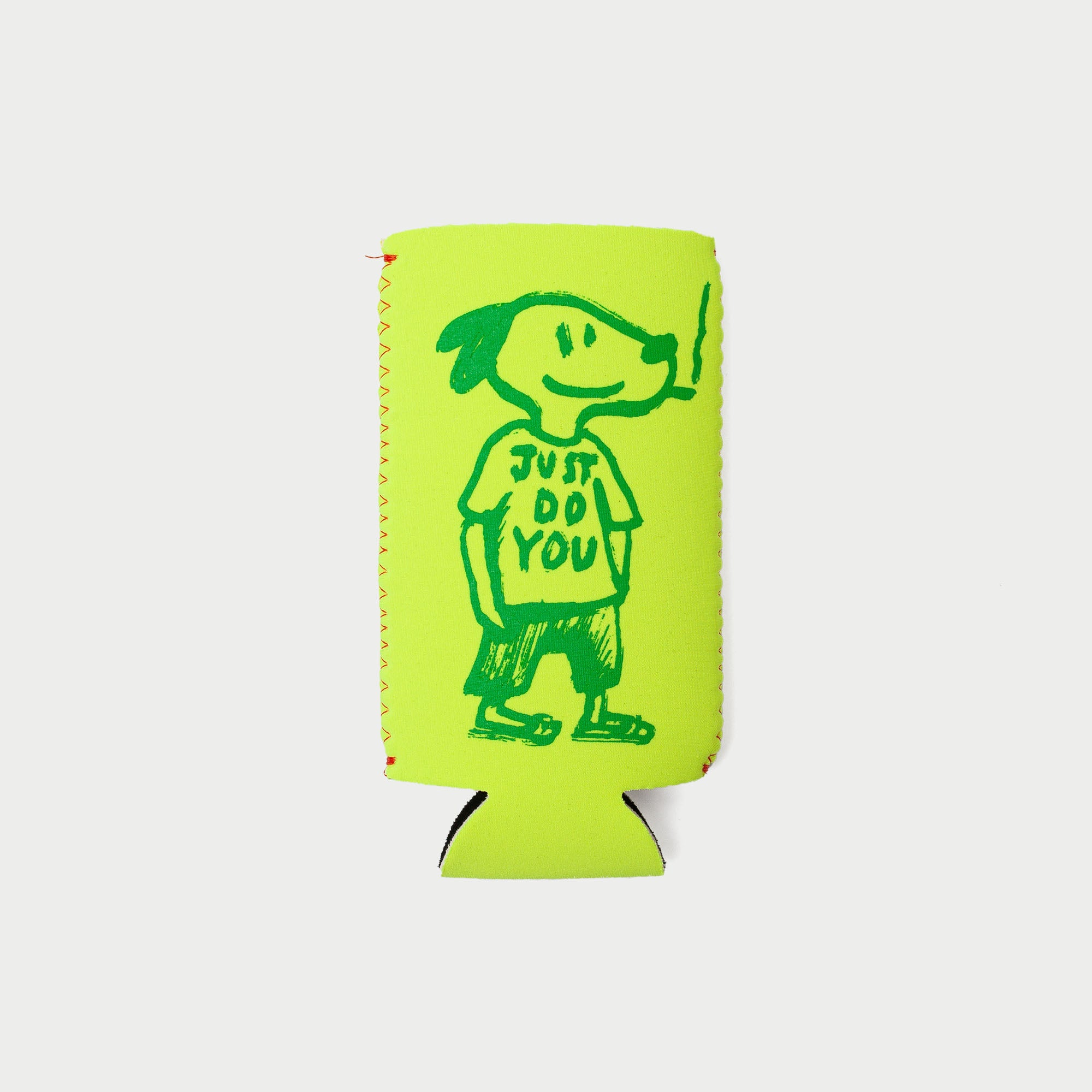 Just Do You Dog Slim Can Koozie   Lime