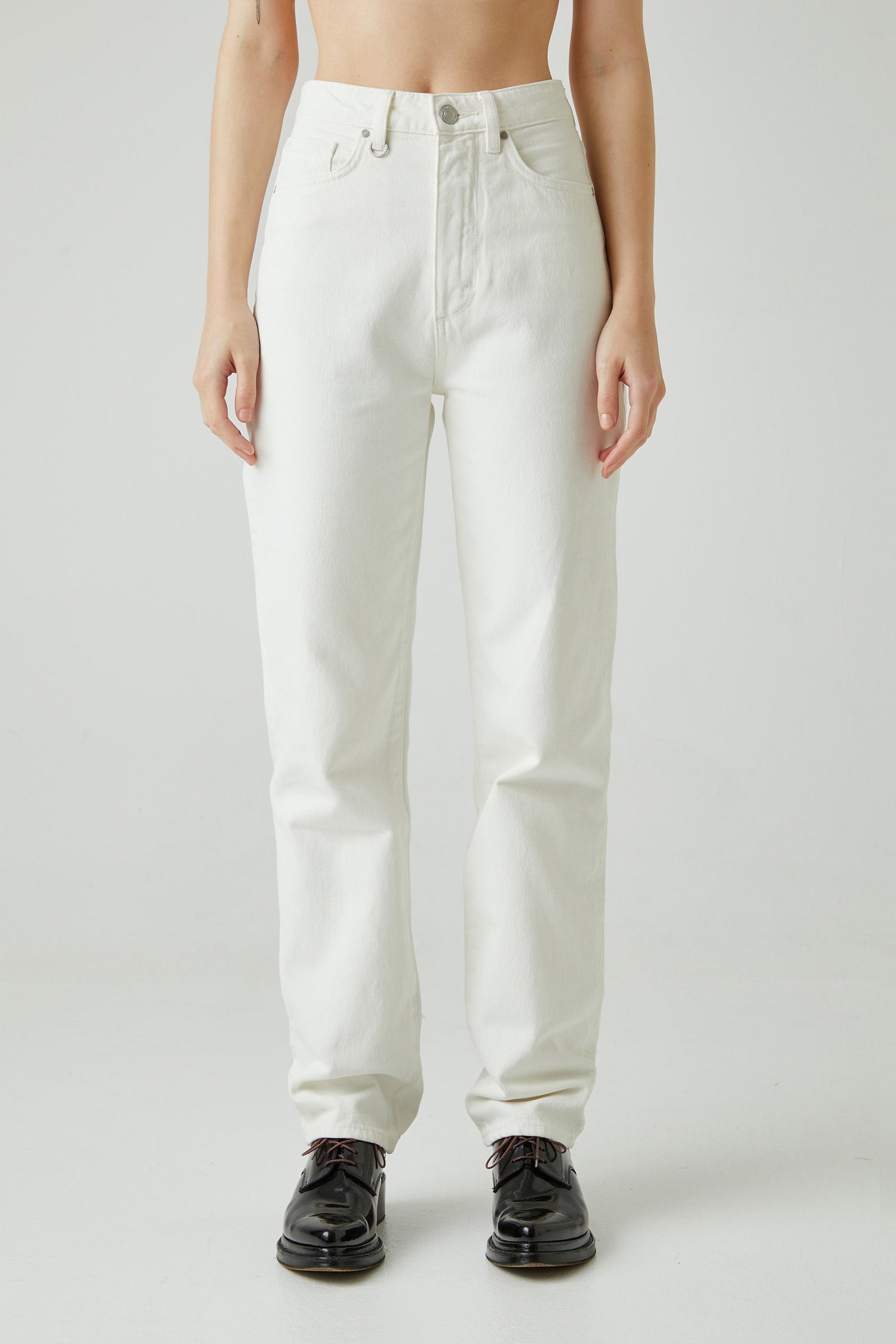 straight leg off white jeans