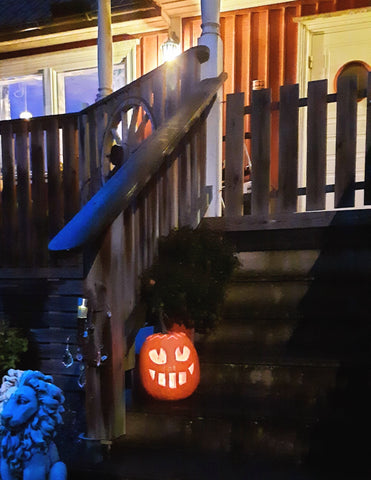 Halloween Pumpkin on the steps