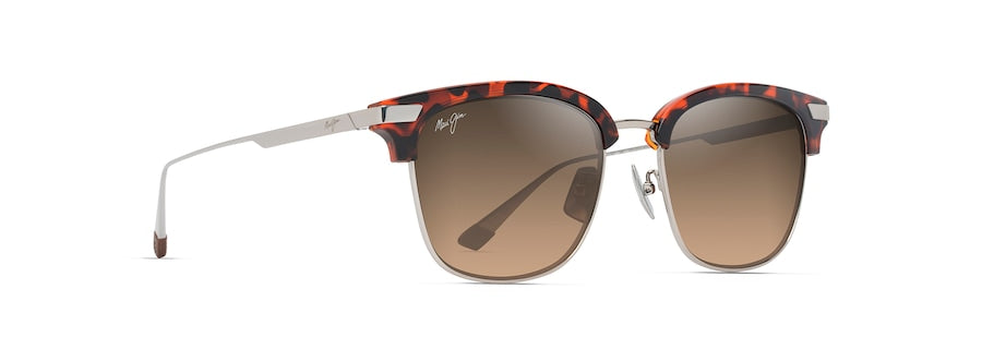 Maui Jim HCL Kalaunu AF Shiny Red Havana w/Silver- Bronze