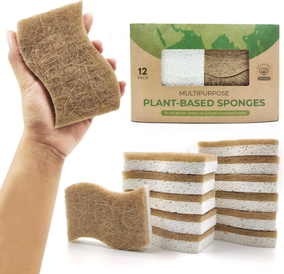 Two-sided Scrub Sponges - Plant-based Material – Originature