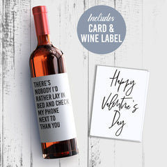 Valentine's Day Wine Label Gift