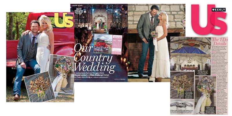 Miranda Lambert Brooch Bouquet by the Ritzy Rose in US Weekly