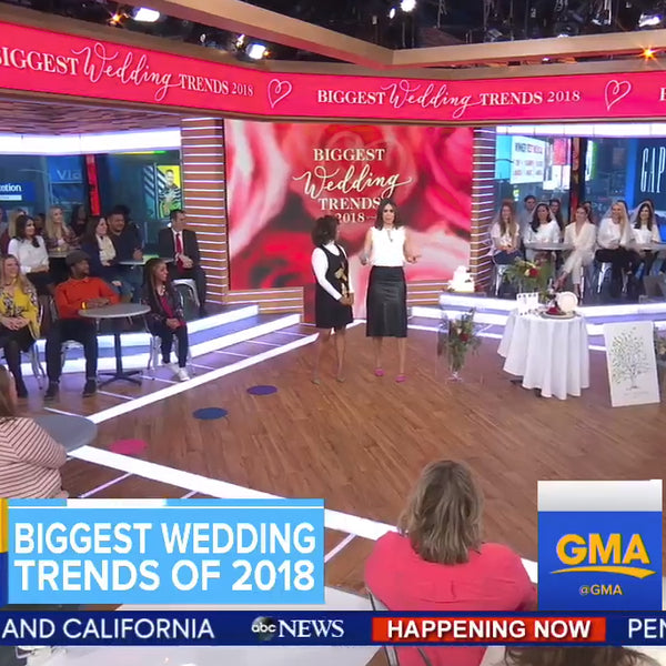 Ritzy Rose on Good Morning America Biggest Wedding Trends 2018 Etsy