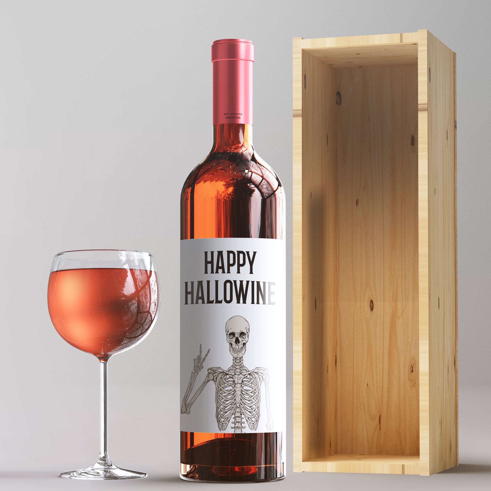 four funny halloween wine labels 4 stickers funny