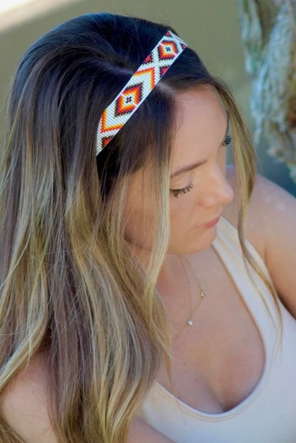 Turquoise Tribal Headband KAQCHI –