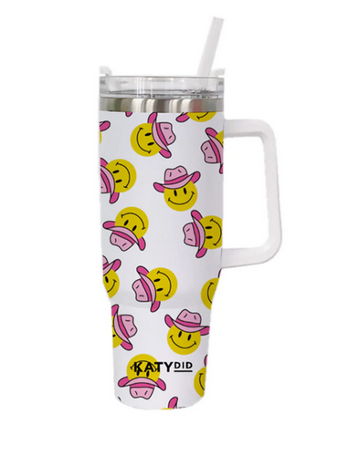 KATYDID Flower Power 40 Oz Tumbler Cup