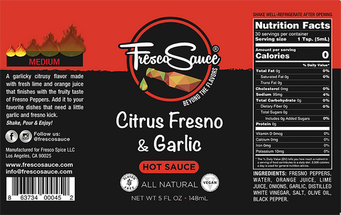 Salsa Picante De Cítricos Fresno Y Ajo