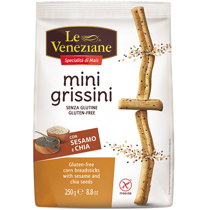 Image of Glutenfreie Mini-Grissini mit Sesam und Chia - 250g