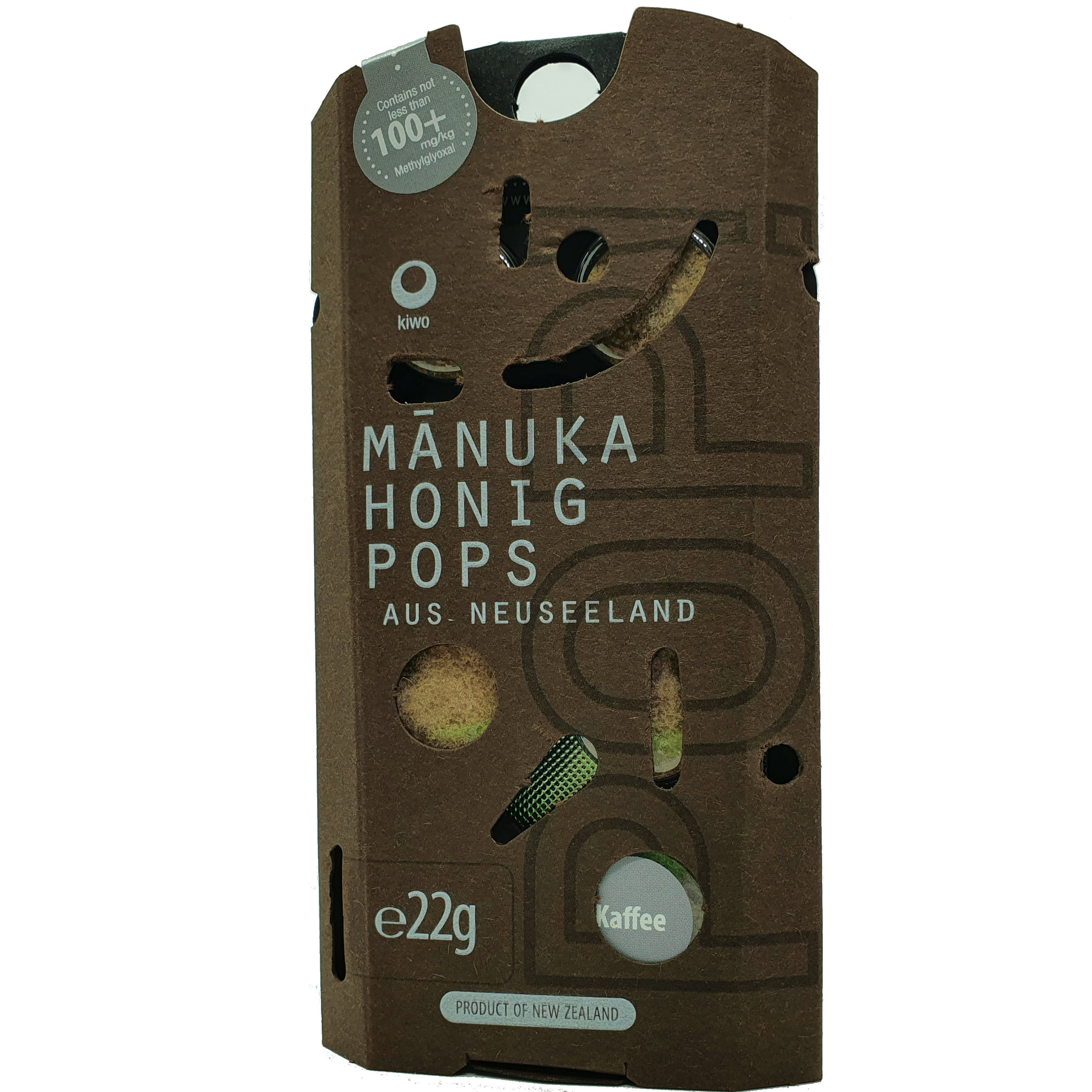 Image of Manuka Honig Pops Kaffee MG100+ - 22g