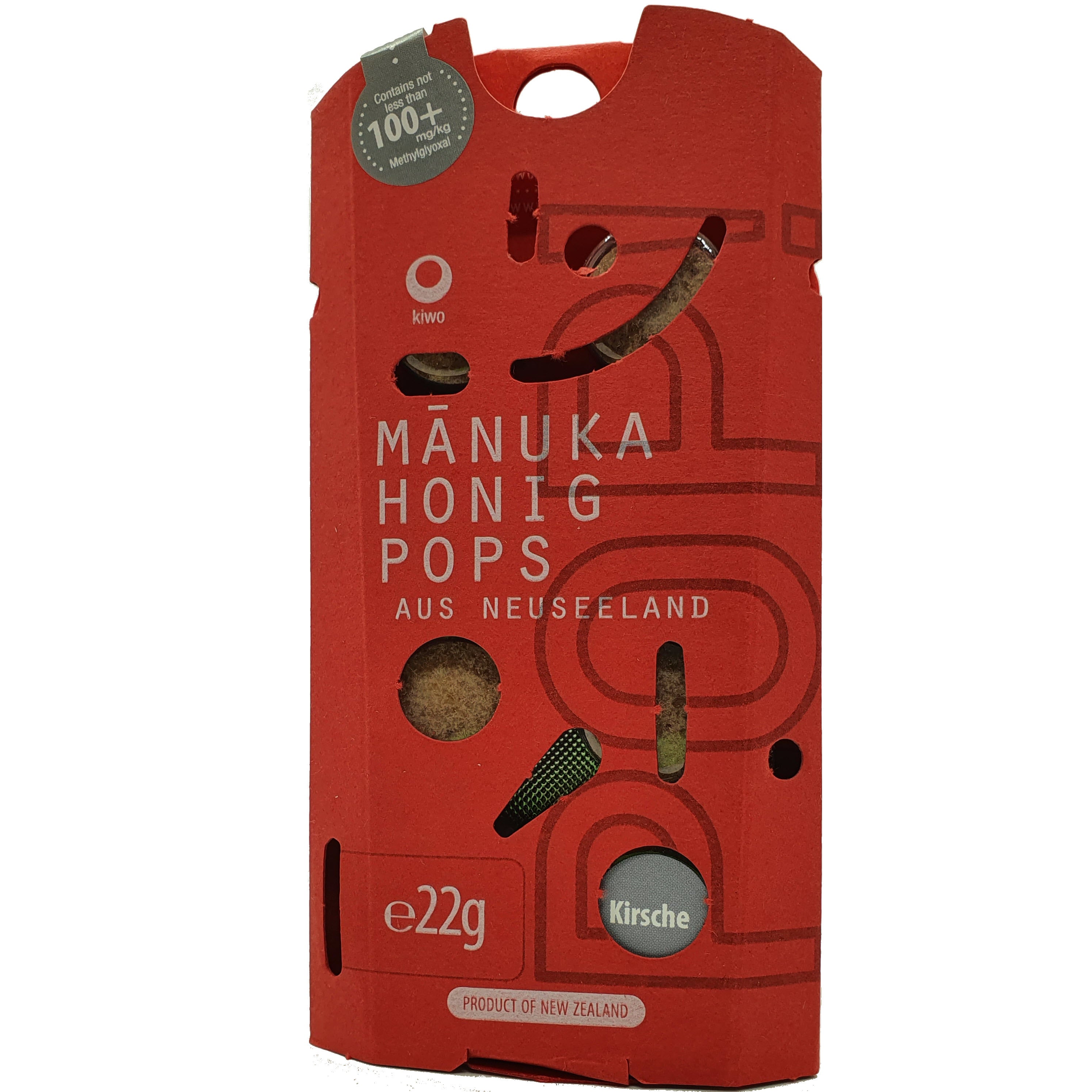 Image of Manuka Honig Pops Kirsche MG100+ - 22g