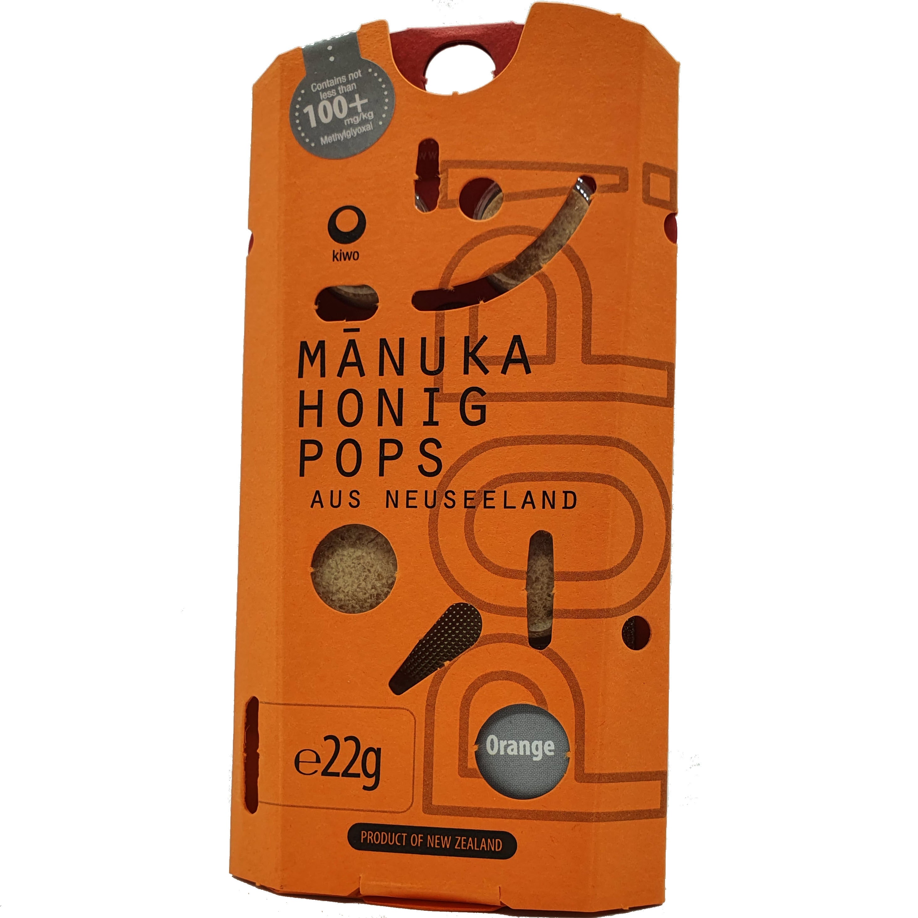 Image of Manuka Honig Pops Orange MG100+ - 22g