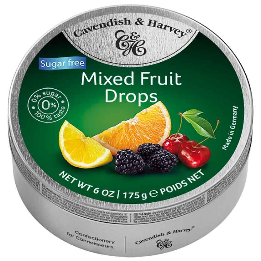 Image of Mixed Fruit Drops zuckerfrei - 175g