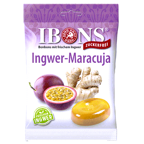 Image of Ingwer-Maracuja zuckerfrei - 75g