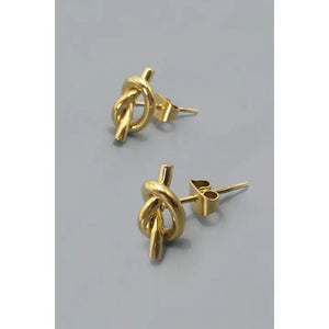 Gold Knot Earrings - Mod House